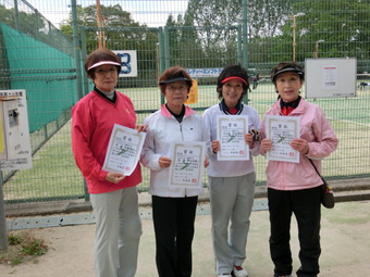 くじゃくそう６５歳の部入賞の皆さん(311KB)