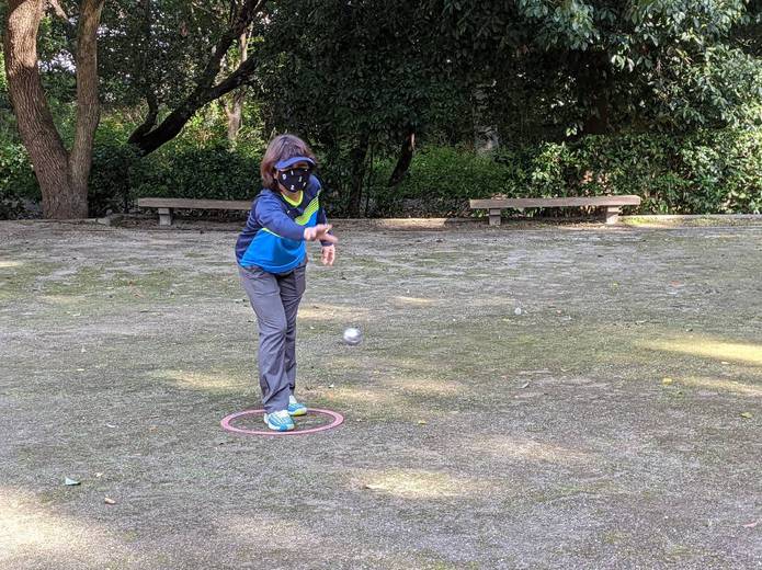 ペタンク競技にチャレンジ