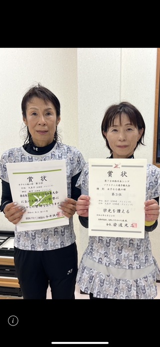 令和６年度西日本シニア選手権大会入賞者